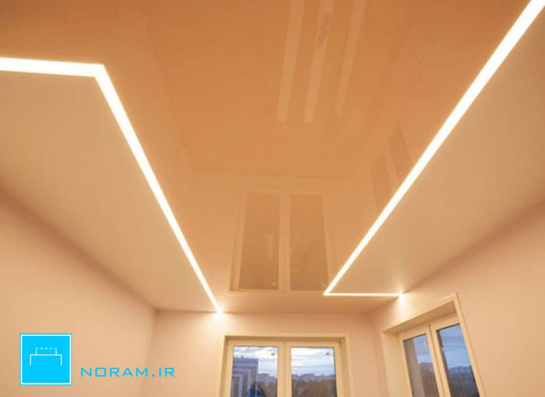 لاین نوری در سقف کشسان