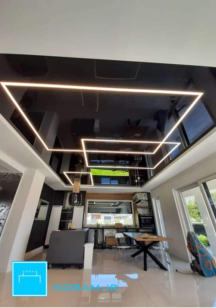 لاین نوری در سقف کشسان