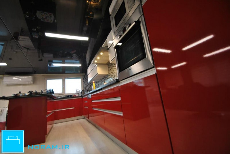 سقف کشسان آیینه ای آشپزخانه