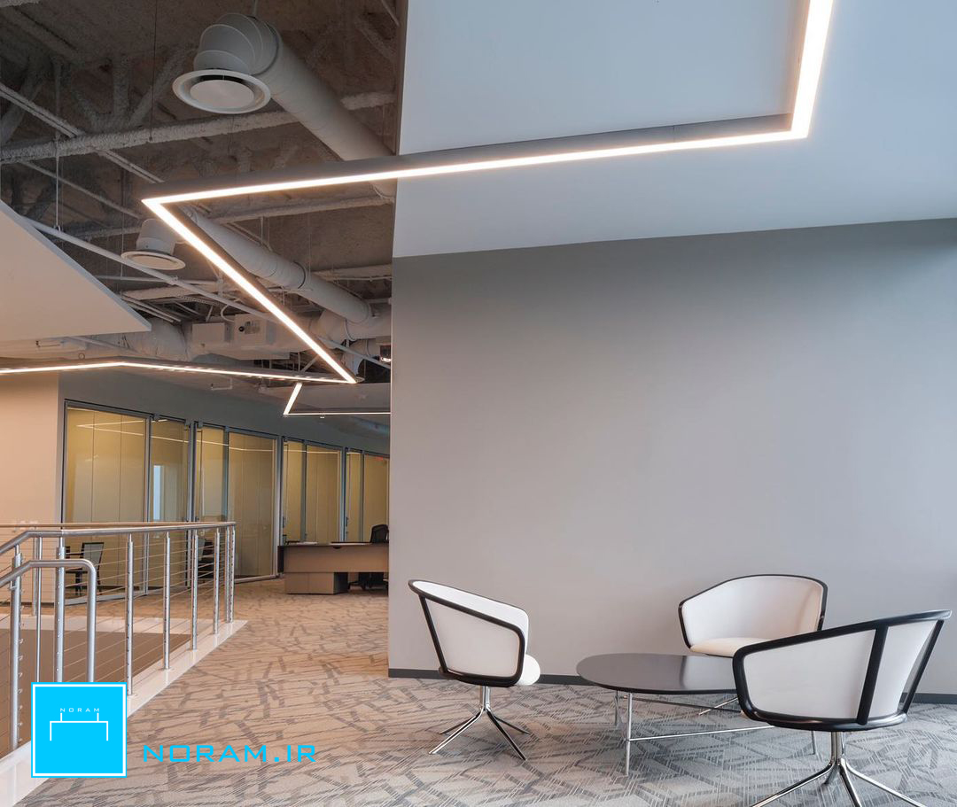 چراغ خطی آویز بلند و به هم پیوسته