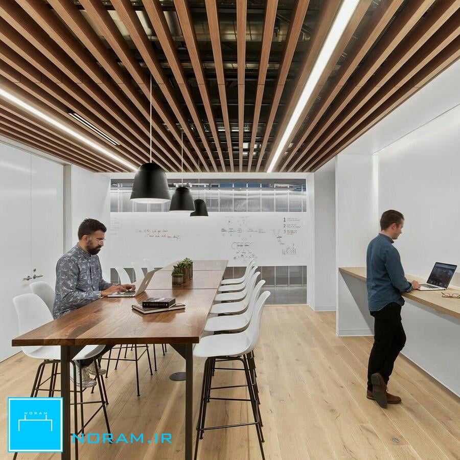 لاین نوری روکار در پروژه اداری