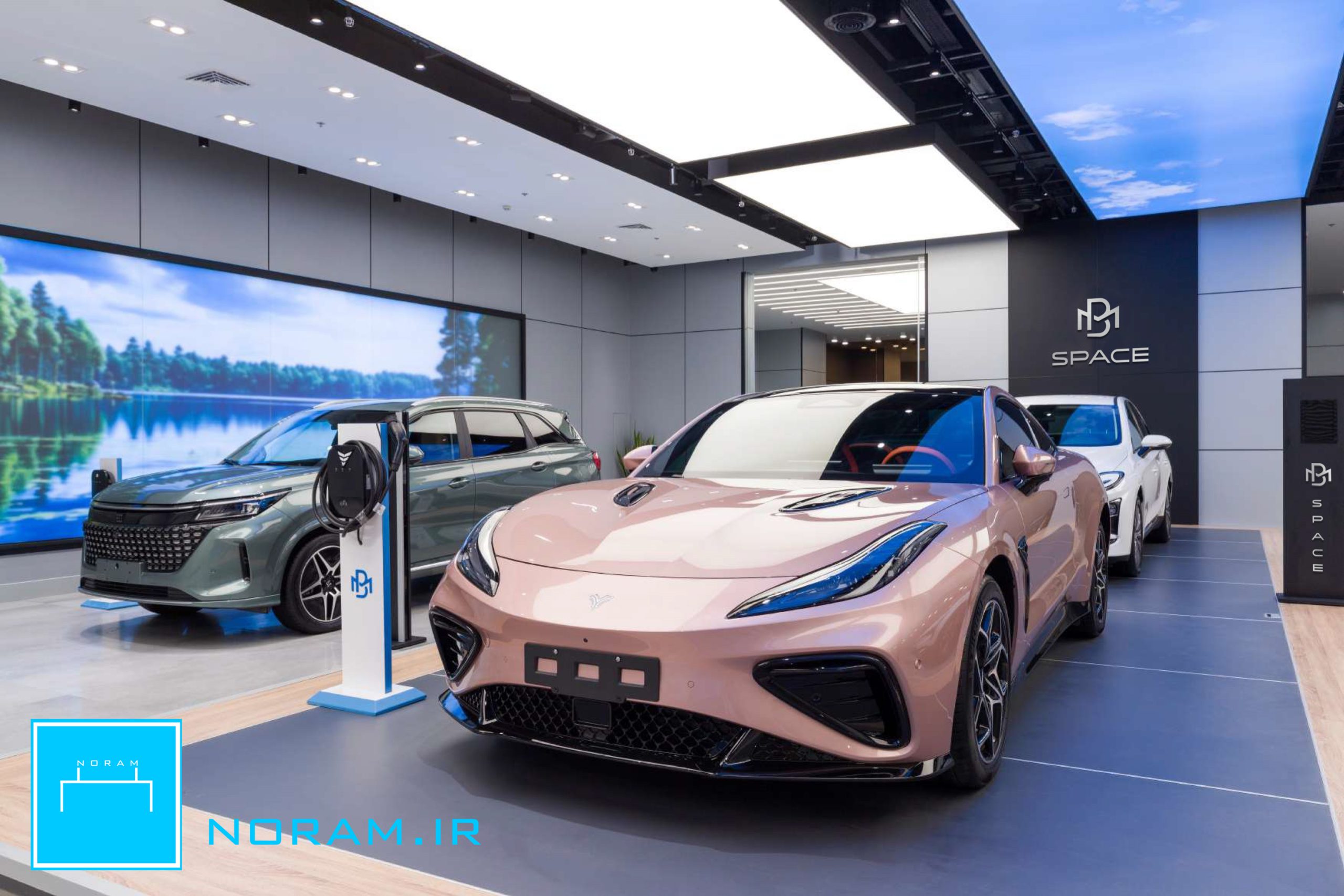 سقف کشسان نورگذر و چاپی نورام در بهمن خودرو ایرانمال